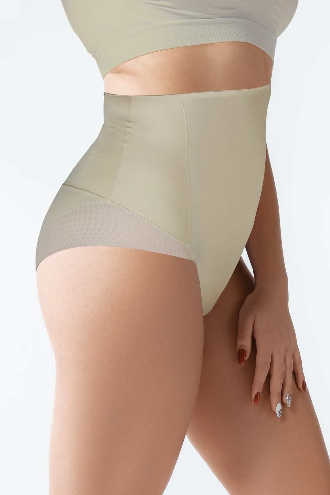 Guaina Contenitiva Donna Intimo Contenitivo Modellante Mutande Vita Alta Donna Pancia Piatta Foderata in Cotone Culotte Modellanti con Tulle