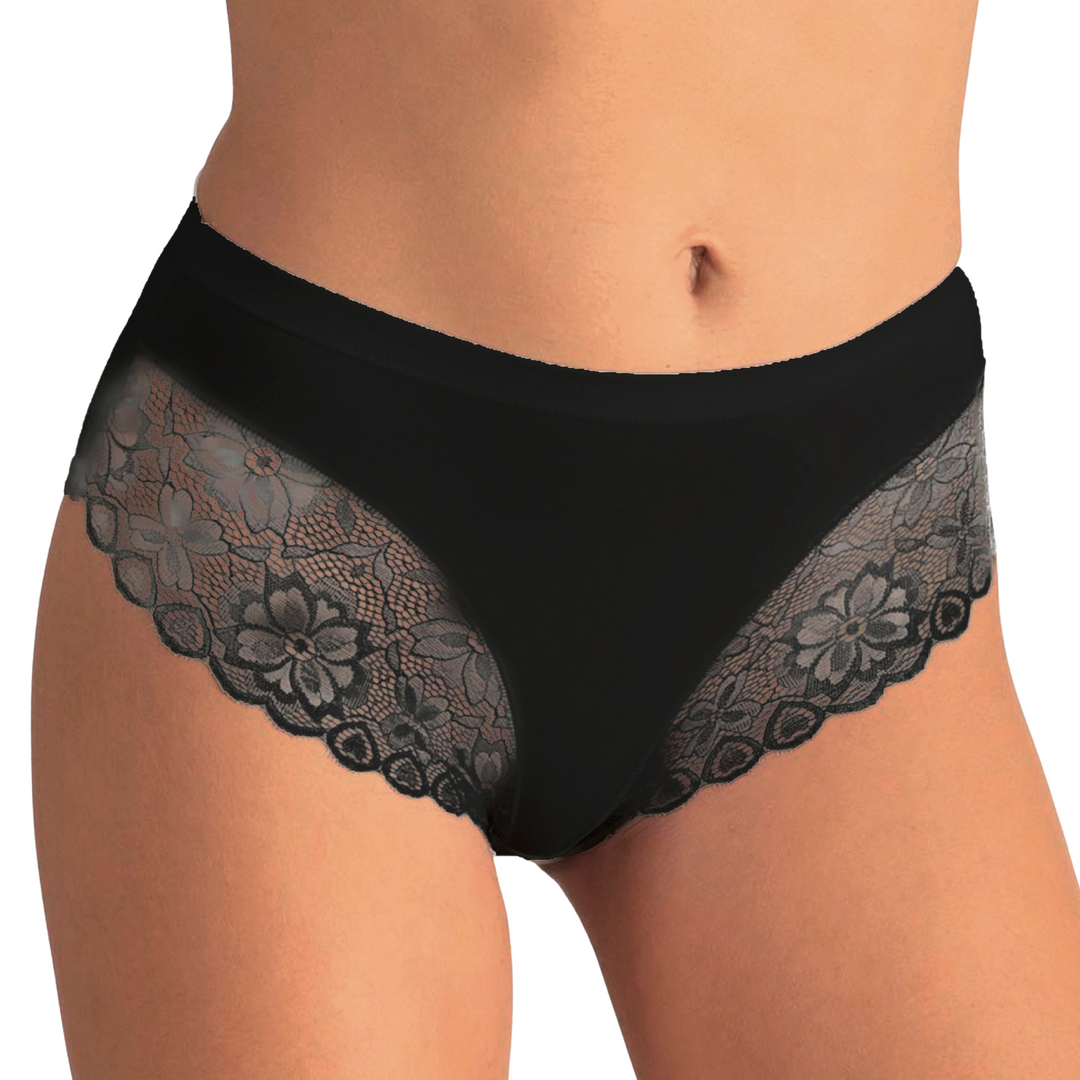 Set 6 Mutande Donna Cotone Slip Pizzo Made in Italy Mutandine morbide Pizzo Elasticizzate morbide e Sexy Vita Media
