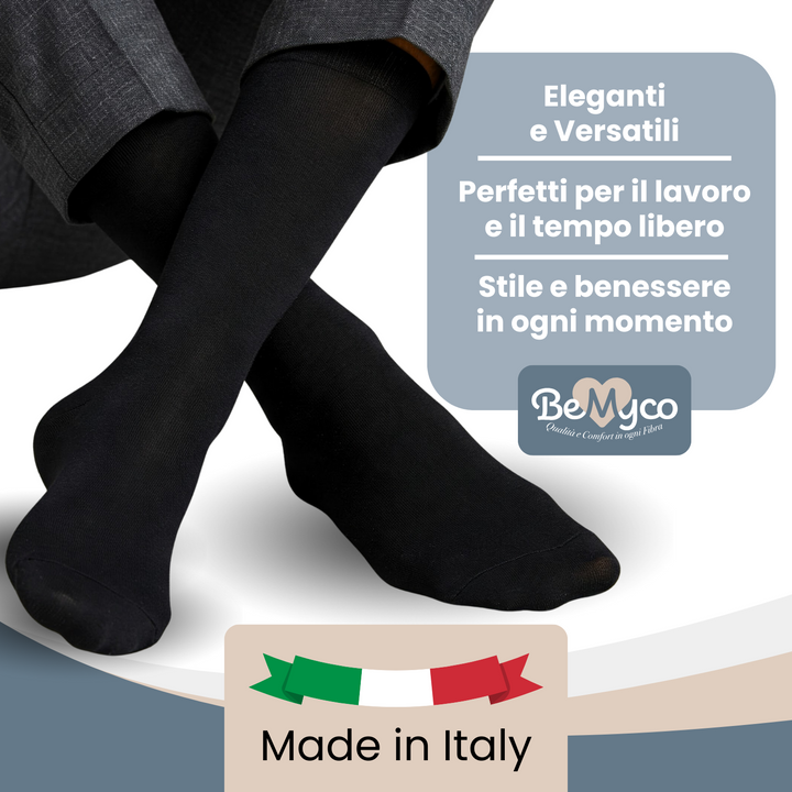 Calze elastiche a Compressione Graduata da Uuomo Donna Lunghe 70 den Gambaletti