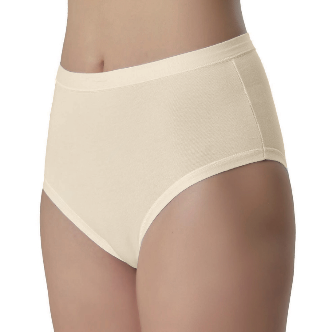6 Slip Donna Vita Alta Cotone Elasticizzato Mutande Culotte Intimo da alte