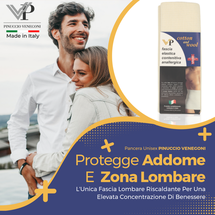 Pancera Contenitiva Uomo Donna Lombare fascia termica Riscaldante; MADE IN ITALY Fascia LANA E COTONE scalda pancia; Fascia Lombare Riscaldante, Pancera Post Operatoria Calda per Mal Di Schiena