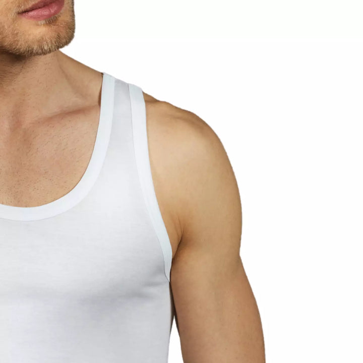 Canottiera Uomo Cotone Filo Scozia ® Intimo Uomo Spalla Larga Canotta Uomo Bianca Intima Canottiera Uomo Cotone