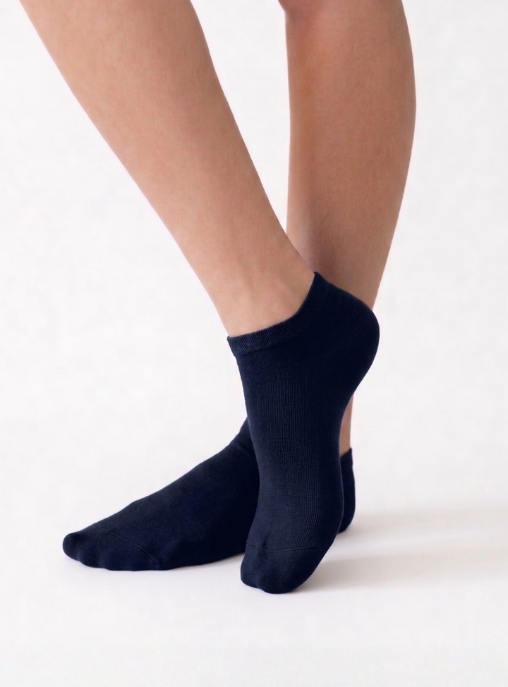 Set 6 Calze Fantasmini Cotone FILO di SCOZIA Calzini Fantasmino Uomo Donna sportivi