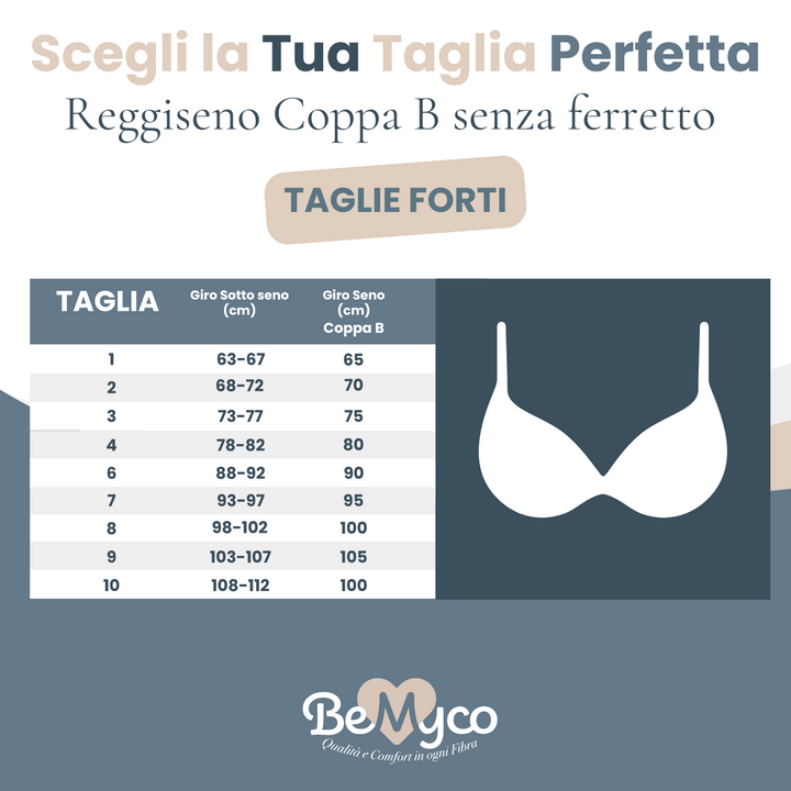 Reggiseno Cotone Senza Ferretto Donna Coppa B Made in Italy Reggiseno Coppa B Preformato Anche Taglie Forti con Pizzo Reggiseni Spalla Larga Intimo Donna