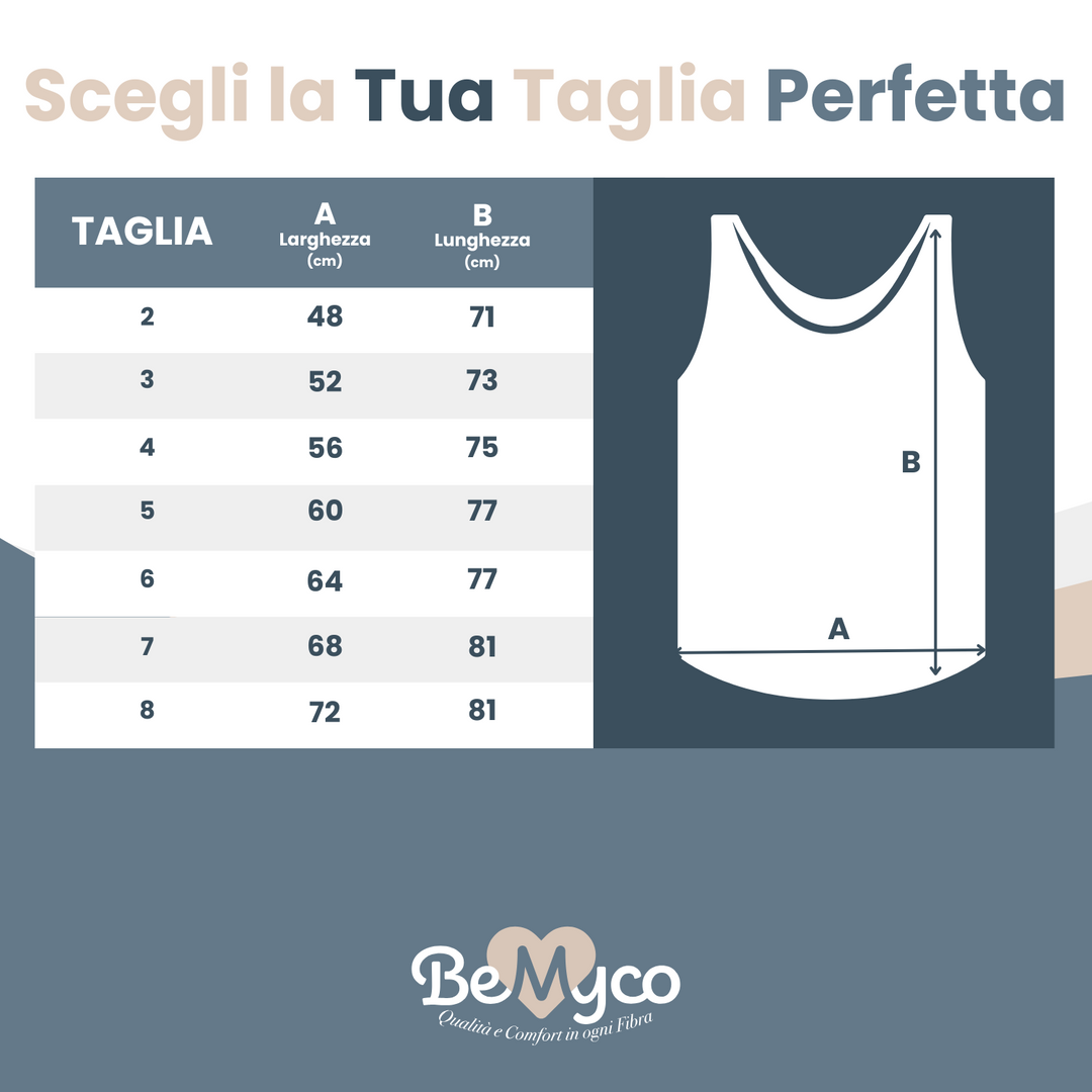 Set 2 Canottiere Donna Cotone Elasticizzato - Taglie Forti Curvy, Spalla Larga, Intimo Donna, Canotta Elegante, Made in Italy