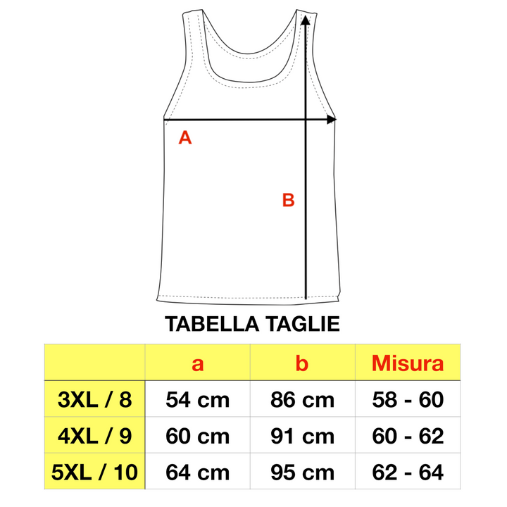 Set 2 Canottiere Uomo Intimo Taglie Forti; 100% Cotone Mercerizzato, Made in Italy Canotta Bianca Uomo Spalla Larga Intimo Taglie conformate Taglie Grandi Canottiera