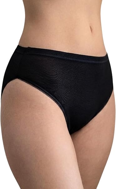 Set 6 Mutande Donna Cotone Vita Media | Slip Culotte 100% Cotone Puro, Antiallergiche | Intimo Donna Bianco/Nero | Made in Italy